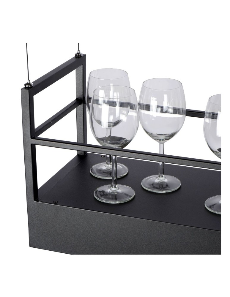 Pendant lamps - Lucide MIRAVELLE Pendant GU10 6x40W Black 21427/06/30 - product kolory-swiatla.pl 8