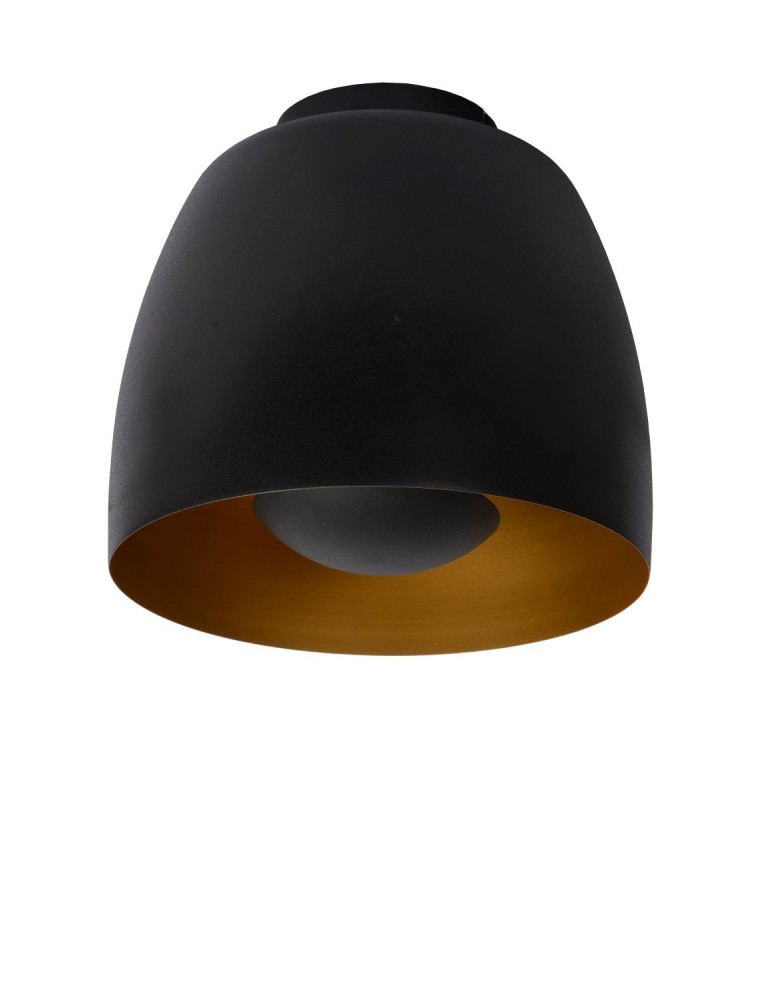 Ceiling lamps - Lucide NOLAN Ceiling E27 1x40W Black/Matte Gold/Brass 30188/01/30 - product kolory-swiatla.pl 2