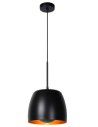 Lucide NOLAN Pendant E27 1x40W Black/Matte Gold/Brass 30488/01/30