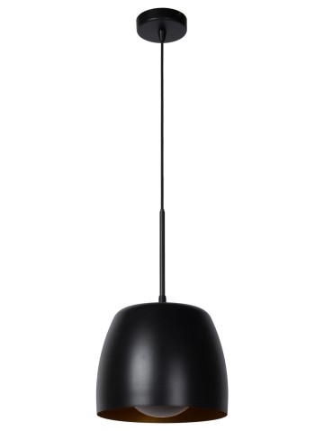 Lucide NOLAN Pendant E27 1x40W Black/Matte Gold/Brass 30488/01/30 - product 2