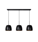 Triple pendant lamps - Lucide NOLAN Pendant E27 3x40W Black/Matte Gold/Brass 30488/03/30 - product 2