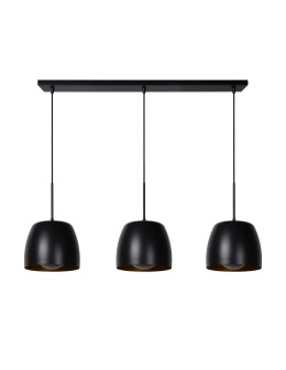 Lucide NOLAN Pendant E27 3x40W Black/Matte Gold/Brass 30488/03/30 - product 2
