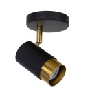Ceiling spotlights - Lucide FLORIS Reflector Ceiling GU10 1x35W Black/Matte Gold/Silver 35913/01/30 - product 2