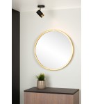 Ceiling spotlights - Lucide FLORIS Reflector Ceiling GU10 1x35W Black/Matte Gold/Silver 35913/01/30 - product 3
