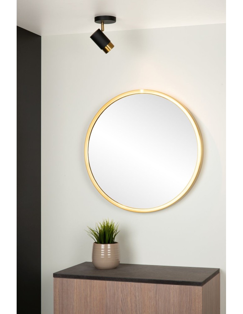 Ceiling spotlights - Lucide FLORIS Reflector Ceiling GU10 1x35W Black/Matte Gold/Silver 35913/01/30 - product kolory-swiatla.pl 3