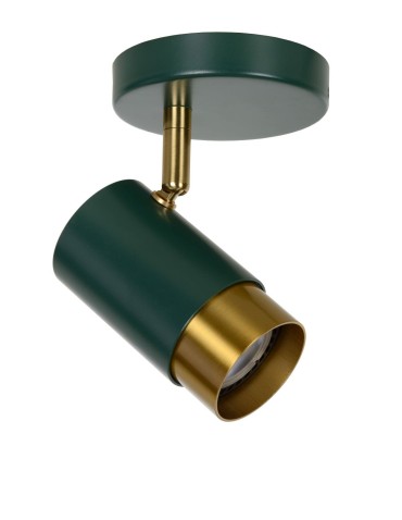 Lucide FLORIS Reflector Ceiling GU10 1x40W Green/Matte Gold/Silver 35913/01/33 - product 2