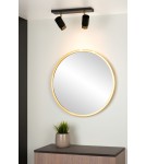 Spotlight ceiling lamps - Lucide FLORIS Reflector Ceiling GU10 2x35W Black/Matte Gold/Brass 35913/02/30 - product 3