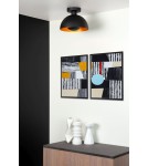 Loft ceiling lamps - industrial - Lucide SIEMON Ceiling E27 1x40W Black 45196/01/30 - product 3