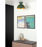 Loft ceiling lamps - industrial - Lucide SIEMON Ceiling E27 1x40W Green 45196/01/33 - product 3
