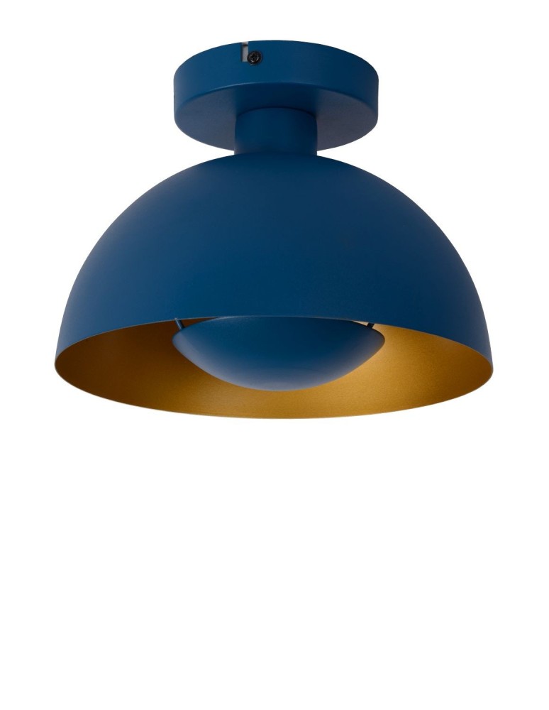 Loft ceiling lamps - industrial - Lucide SIEMON Ceiling E27 1x40W Blue 45196/01/35 - product kolory-swiatla.pl 2