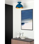 Loft ceiling lamps - industrial - Lucide SIEMON Ceiling E27 1x40W Blue 45196/01/35 - product 3