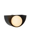 Lucide BENNI Wall-mounted G9 1x28W Black/Opal 45201/01/30
