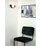 Scandinavian style wall lamps - Lucide BENNI Wall-mounted G9 1x28W Black/Opal 45201/01/30 - product 3