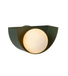 Scandinavian style wall lamps - Lucide BENNI Wall-mounted G9 1x28W Green/Opal 45201/01/33 - product 1