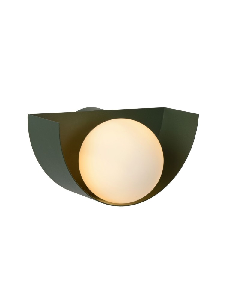 Scandinavian style wall lamps - Lucide BENNI Wall-mounted G9 1x28W Green/Opal 45201/01/33 - product kolory-swiatla.pl 1