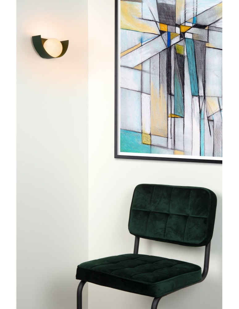 Scandinavian style wall lamps - Lucide BENNI Wall-mounted G9 1x28W Green/Opal 45201/01/33 - product kolory-swiatla.pl 3
