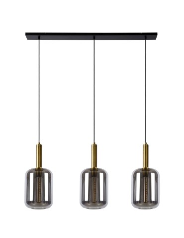 Lucide JOANET Pendant E27 3x40W Gray/Matte Gold/Brass 45494/03/65 - product 2