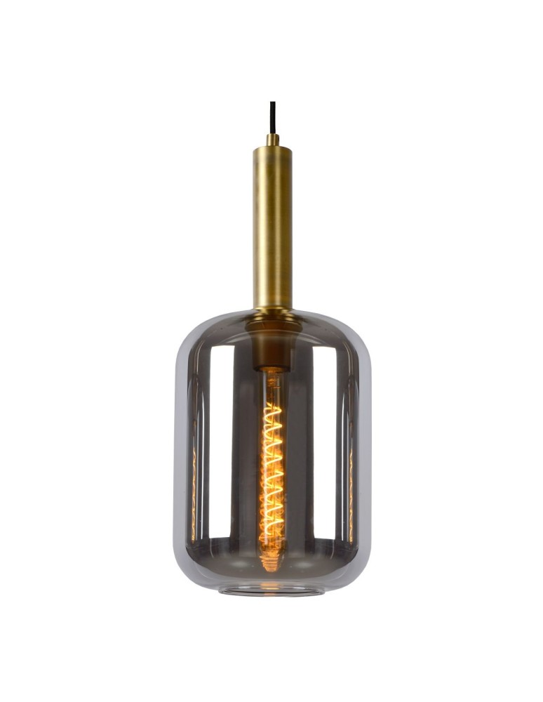 Triple pendant lamps - Lucide JOANET Pendant E27 3x40W Gray/Matte Gold/Brass 45494/03/65 - product kolory-swiatla.pl 5