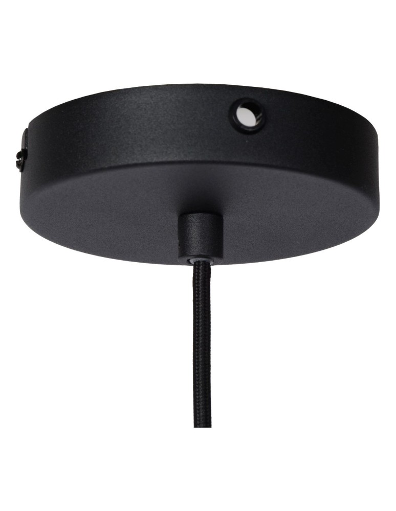Pendant lamps - Lucide SIEMON Pendant E27 1x40W Black/Matte Gold/Brass 45496/01/30 - product kolory-swiatla.pl 3