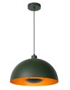 Lucide SIEMON Pendant E27 1x40W Green/Matte Gold/Brass 45496/01/33