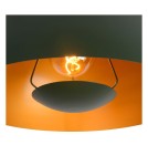 Green pendant lamps - Lucide SIEMON Pendant E27 1x40W Green/Matte Gold/Brass 45496/01/33 - product 5