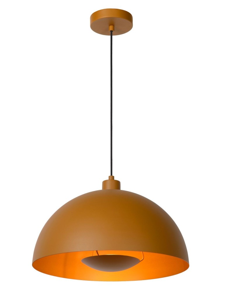 Pendant lamps - Lucide SIEMON Pendant E27 1x40W Yellow/Matte Gold/Brass 45496/01/44 - product kolory-swiatla.pl 1
