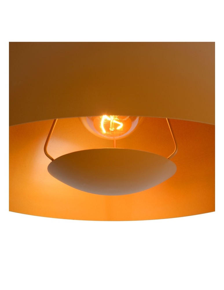 Pendant lamps - Lucide SIEMON Pendant E27 1x40W Yellow/Matte Gold/Brass 45496/01/44 - product kolory-swiatla.pl 5