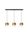 Lucide FIRMIN Pendant E27 3x40W Gold Matte/Brass/Opal 45497/03/02