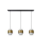 Triple pendant lamps - Lucide FIRMIN Pendant E27 3x40W Gold Matte/Brass/Opal 45497/03/02 - product 2