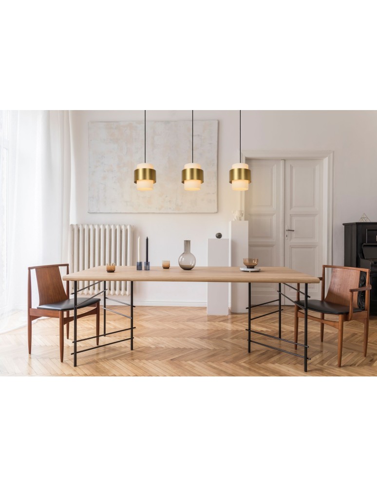Triple pendant lamps - Lucide FIRMIN Pendant E27 3x40W Gold Matte/Brass/Opal 45497/03/02 - product kolory-swiatla.pl 3