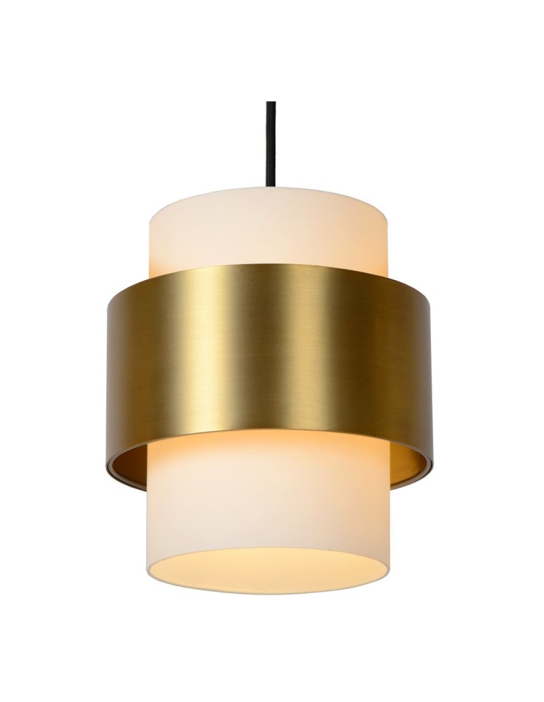 Triple pendant lamps - Lucide FIRMIN Pendant E27 3x40W Gold Matte/Brass/Opal 45497/03/02 - product kolory-swiatla.pl 4