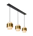 Triple pendant lamps - Lucide FIRMIN Pendant E27 3x40W Gold Matte/Brass/Opal 45497/03/02 - product 6