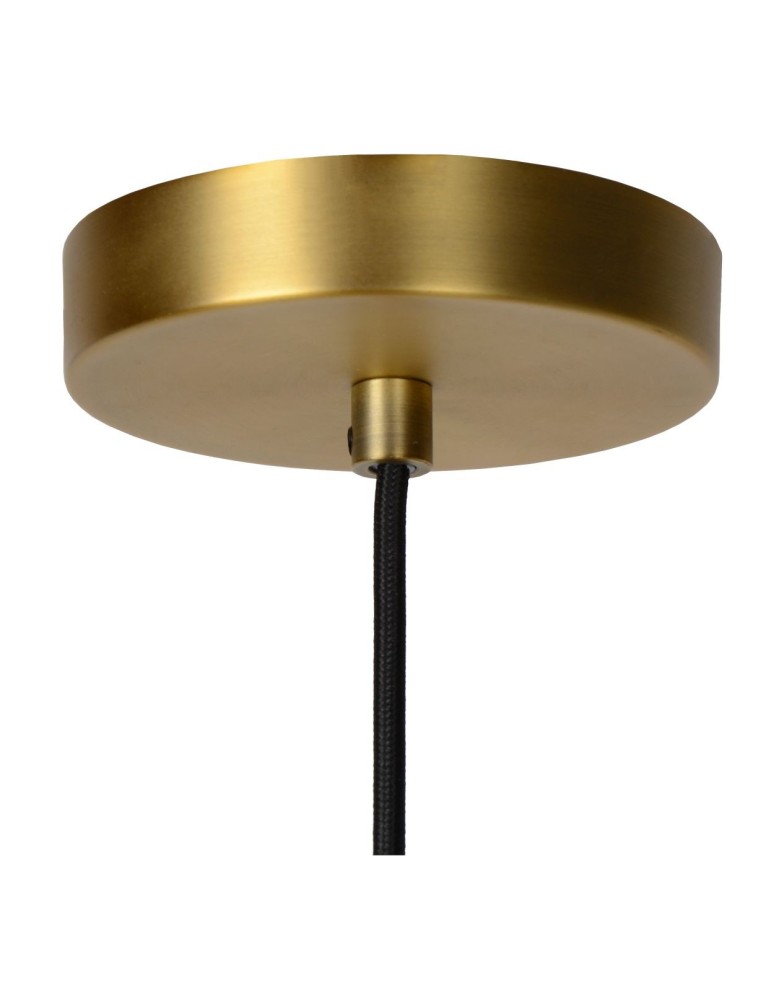 Pendant lamps - Lucide FIRMIN Pendant E27 1x40W Gold Matte/Brass/Opal 45497/20/02 - product kolory-swiatla.pl 5