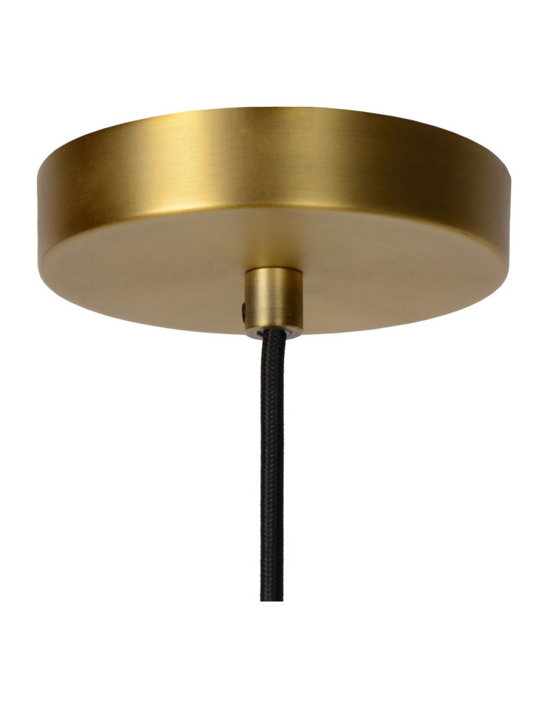 Pendant lamps - Lucide FIRMIN Pendant E27 1x40W Gold Matte/Brass/Opal 45497/30/02 - product kolory-swiatla.pl 5
