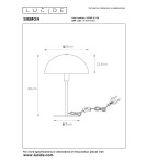 Nightlights - Lucide SIEMON Desk E14 1x25W Black 45596/01/30 - product 5