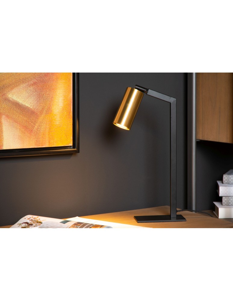 Reading table lamps - Lucide SYBIL Desk GU10 1x35W Black/Matte Gold/Brass 45599/01/30 - product kolory-swiatla.pl 3