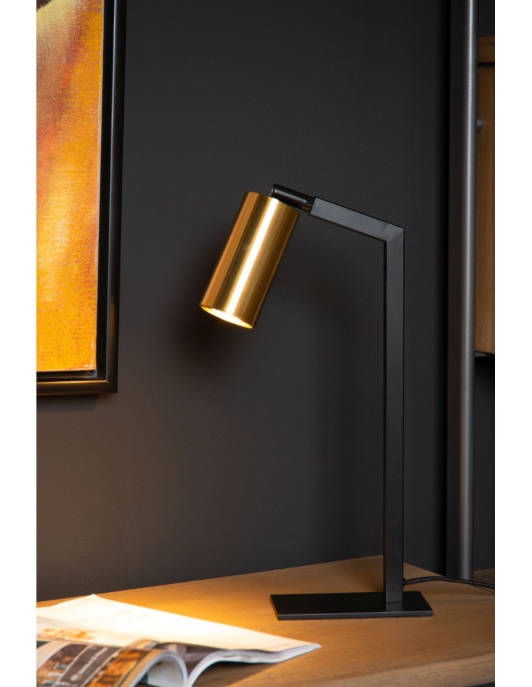 Reading table lamps - Lucide SYBIL Desk GU10 1x35W Black/Matte Gold/Brass 45599/01/30 - product kolory-swiatla.pl 4