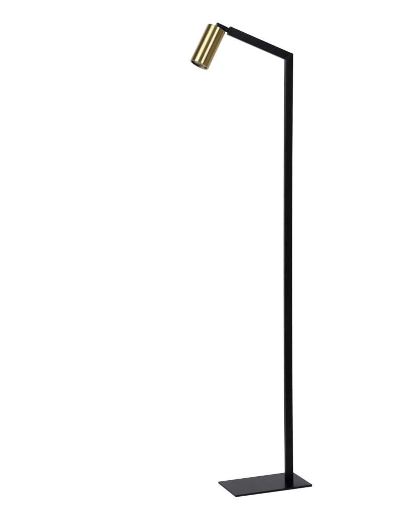 Floor lamps for reading - Lucide SYBIL Floor GU10 1x35W Black/Matte Gold/Brass 45799/01/30 - product kolory-swiatla.pl 2