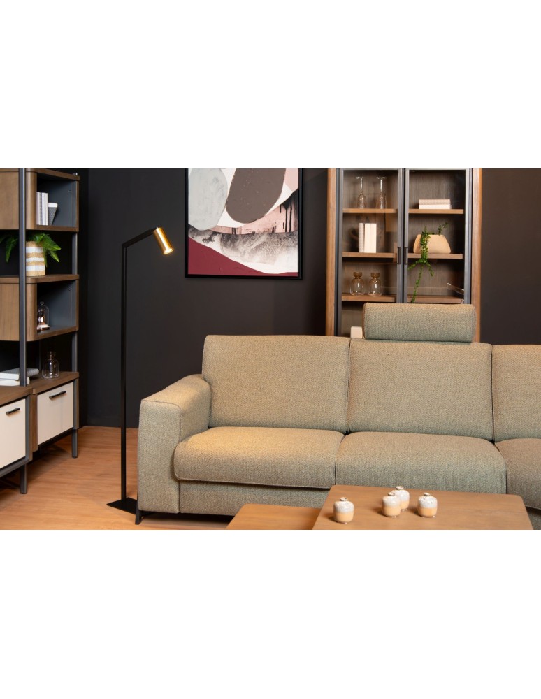 Floor lamps for reading - Lucide SYBIL Floor GU10 1x35W Black/Matte Gold/Brass 45799/01/30 - product kolory-swiatla.pl 5