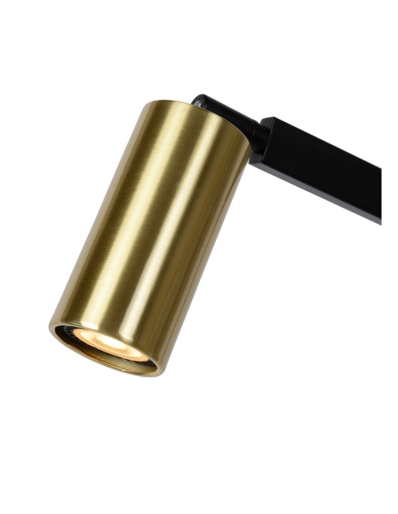 Floor lamps for reading - Lucide SYBIL Floor GU10 1x35W Black/Matte Gold/Brass 45799/01/30 - product kolory-swiatla.pl 7