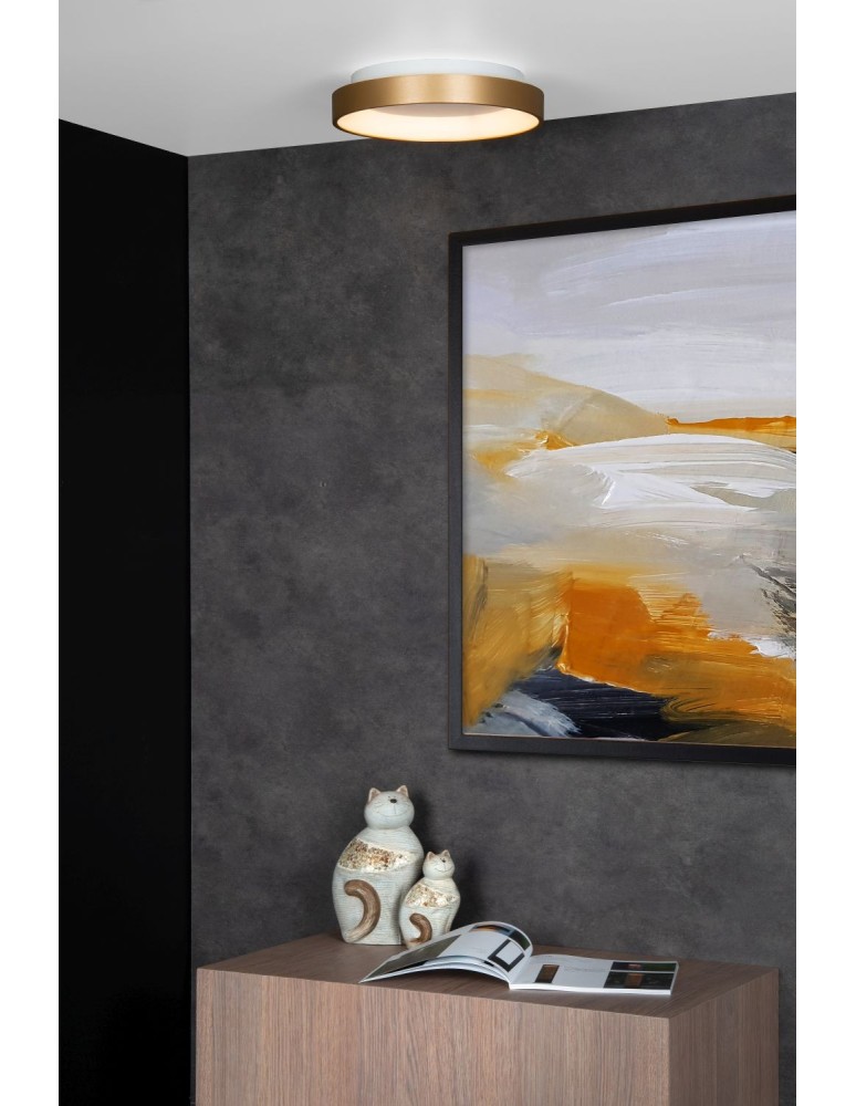 Modern ceiling lamps - Lucide VIDAL LED Ceiling 1x21W 2700K Gold Matte/Brass/Opal 46103/20/02 - product kolory-swiatla.pl 3