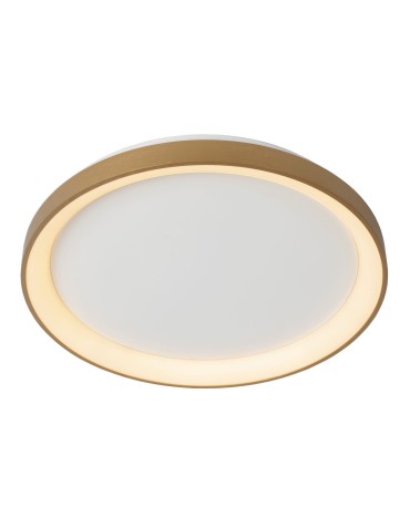 Lucide VIDAL LED Ceiling 1x38W 2700K Gold Matte/Brass/Opal 46103/38/02