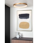 Modern ceiling lamps - Lucide VIDAL LED Ceiling 1x38W 2700K Gold Matte/Brass/Opal 46103/38/02 - product 3