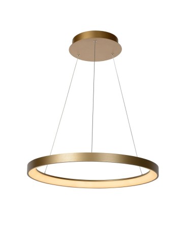 Lucide VIDAL LED Pendant 1x50W 2700K Gold Matte/Brass/Opal 46403/48/02