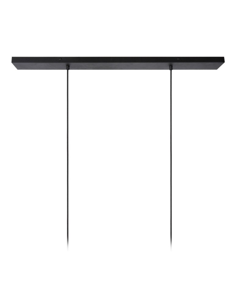 Double pendant lamps - Lucide MIKAELA Pendant E27 2x60W Black 73400/02/30 - product kolory-swiatla.pl 3