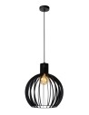 Lucide MIKAELA Pendant E27 1x60W Black 73400/32/30