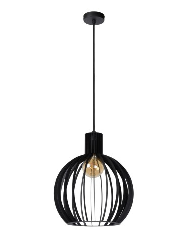 Lucide MIKAELA Pendant E27 1x60W Black 73400/32/30 - product 2