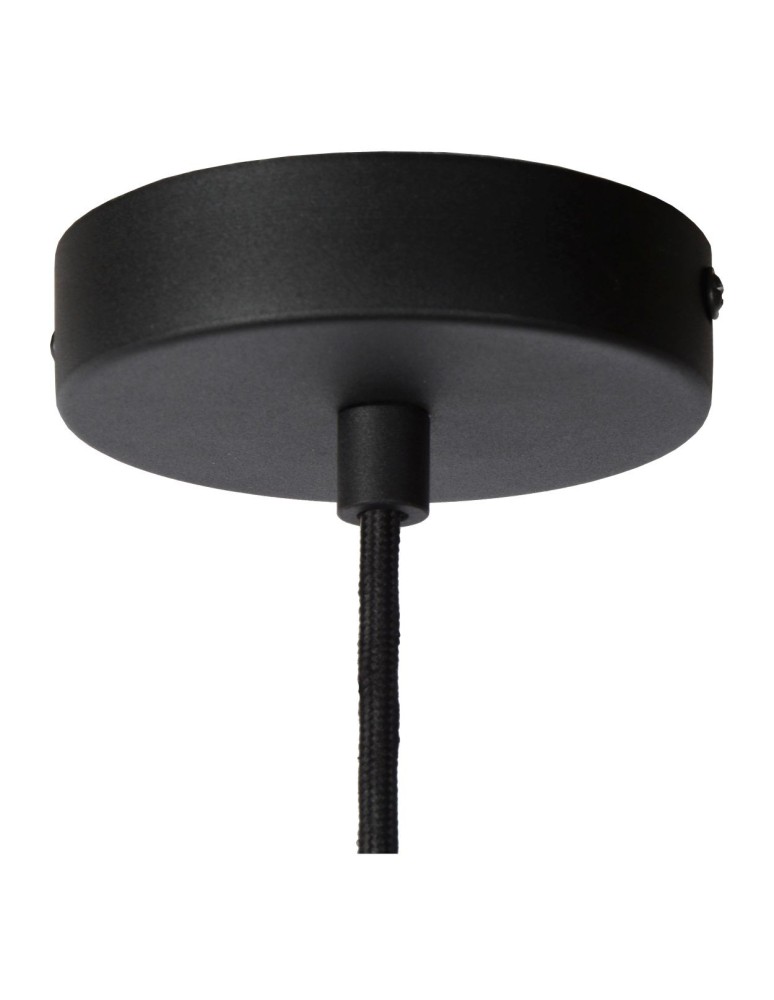 Pendant lamps - Lucide MIKAELA Pendant E27 1x60W Black 73400/32/30 - product kolory-swiatla.pl 5