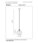 Pendant lamps - Lucide MIKAELA Pendant E27 1x60W Black 73400/32/30 - product 8