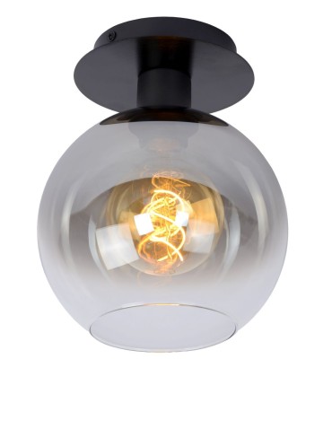 Lucide MARIUS Ceiling E27 1x60W Black/Grey 74114/01/30